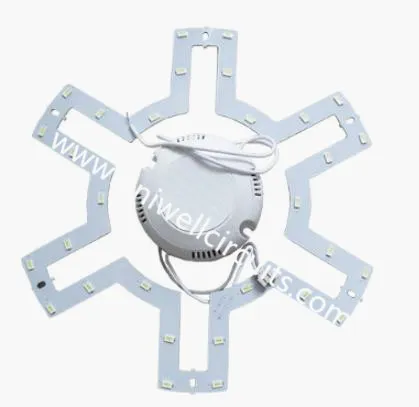 Balta litavimo kaukė aliuminio pagrindo LED PCB